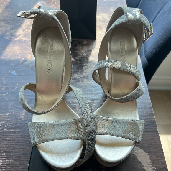 Jimmy choo authentic wedges, size 40.5 , never worn outside - Picture 1 of 7